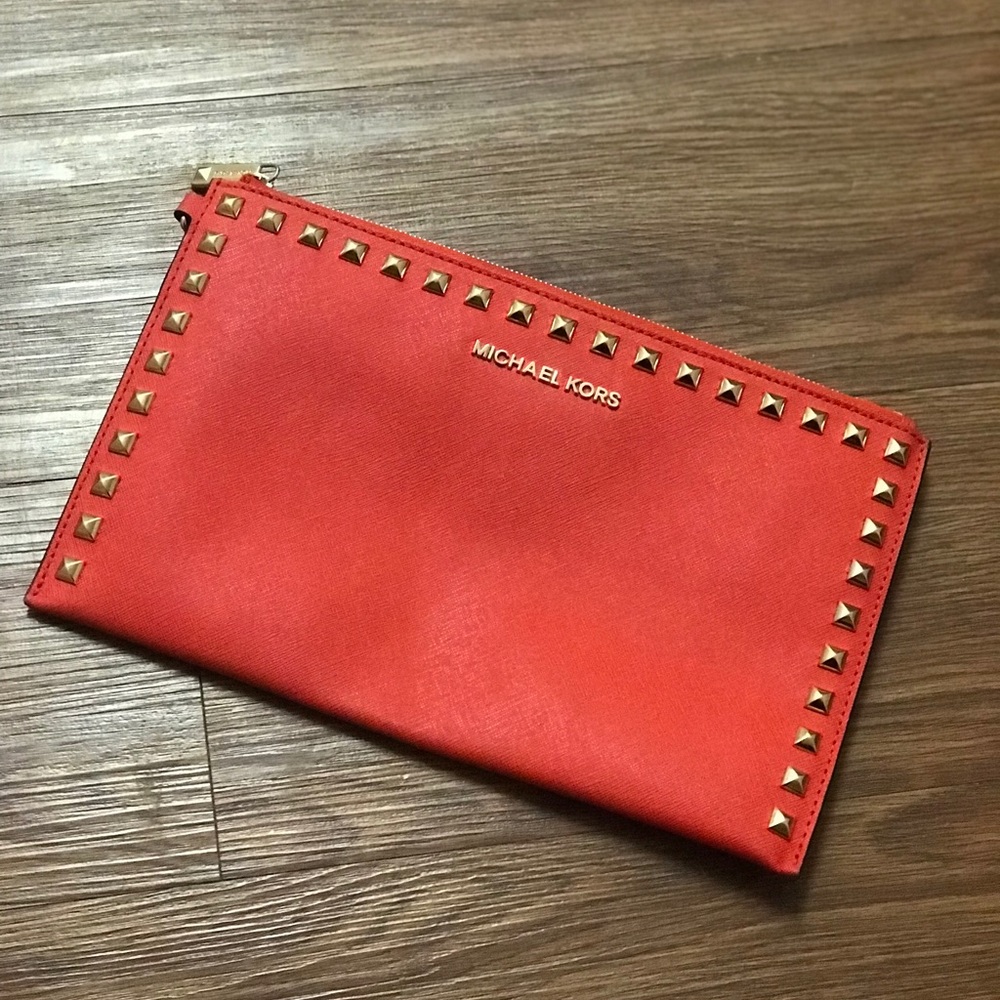 Michael Kors Saffiano Leather Clutch/Wristlet